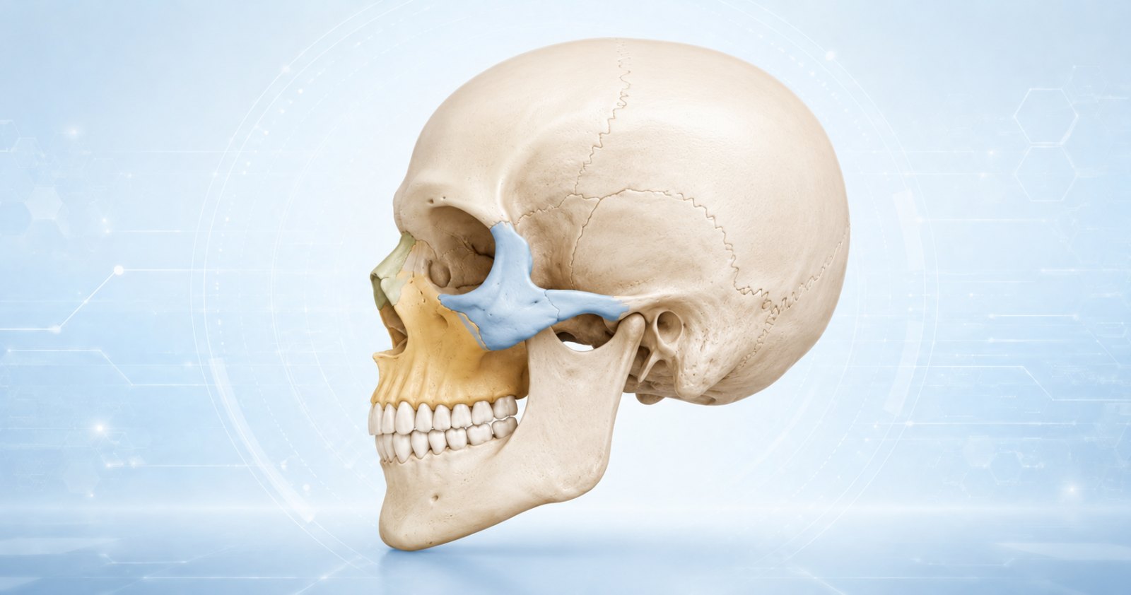 huesos cara perfil